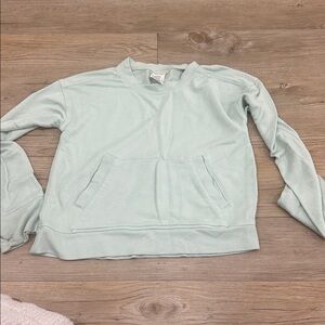 Light green athletic sweater. Size medium/8. Target brand all in motion.